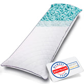 1 MIDDLE ONE front view of full 20x54 body pillow showing clean shape and support