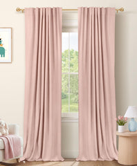100% Blackout Shield front panel blush pink offering complete darkness