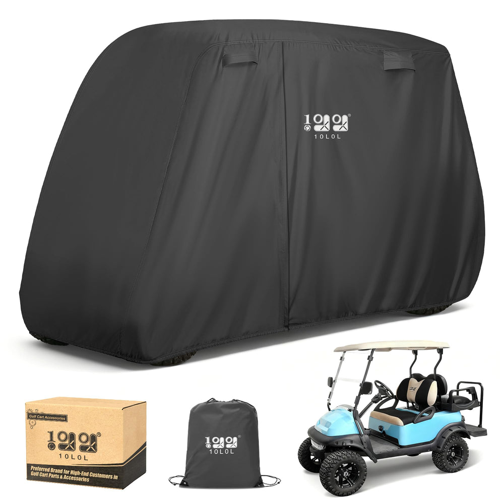 10L0L front view of cover protecting cart from weather