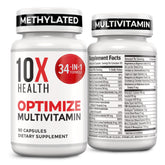 10X Health System front packaging showing product name and capsule count benefits clarity