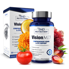 1MD VisionMD front packaging showing bottle and branding for clear identification