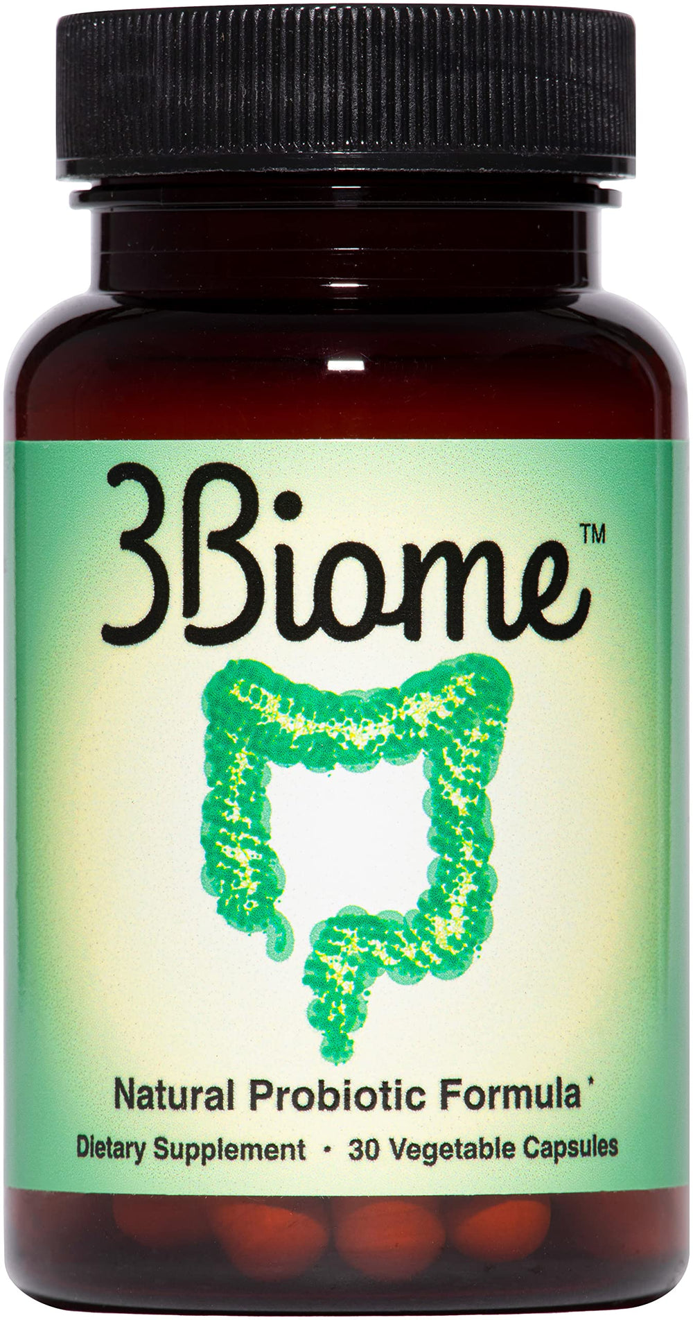 3Biome front packaging showing clean bottle and label for easy identification and trust