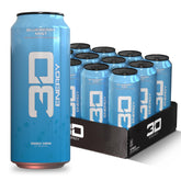 3D Blueberry Mist front can showing blueberry flavor and energy branding benefit alertness