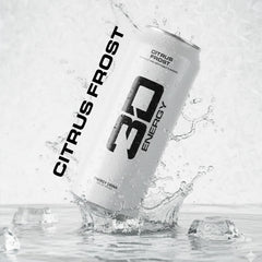 3D Citrus Frost pouring into glass with light foam showing refreshing carbonation