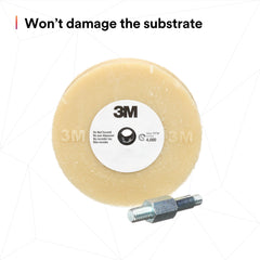 3M Stripe Off mandrel detail with thread visible for quick tool attachment