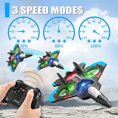 4DRC V32 glowing LEDs during night flight offering visibility and spectacle