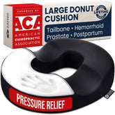 5 STARS UNITED front view of donut pillow showing shape and support