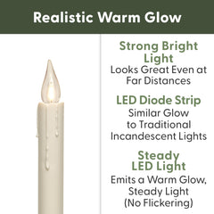 612 Vermont close-up of LED tip highlighting warm vintage glow for ambiance
