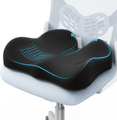 A-Pce ergonomic seat cushion front view showing supportive contour and improved comfort