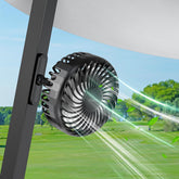 A2C front view of compact fan showing durable housing and easy controls for convenience
