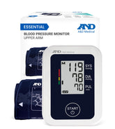 A&D Medical UA-651 front view showing monitor and cuff for easy home readings