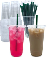Aatriet clear cup front packaging showing set count and benefit of bulk value