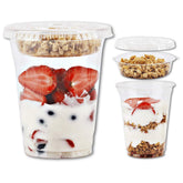 Aatriet clear parfait cups front packaging showing set count and clarity benefit