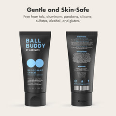 Aberlite Ball Buddy cream texture close-up demonstrating quick-drying finish