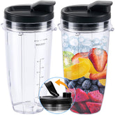 ABTER 24oz cup front view showing clear Tritan and easy-grip rim benefit