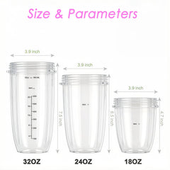 ABTER 32oz cup attached to blade unit illustrating secure fit with NutriBullet