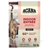 ACANA bag front view showing product name and benefit for indoor cats