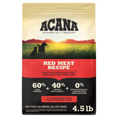ACANA front packaging showing product identity and benefits