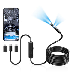 Acoath endoscope front packaging showing features and model benefit of clarity
