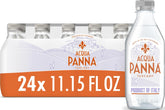 Acqua Panna front packaging showing 24 bottles and elegant branding for premium hydration