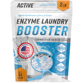 ACTIVE front pouch showing label and unscented enzymatic cleaner benefits