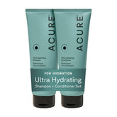 Acure bottle front packaging showing brand and hydrating duo benefits