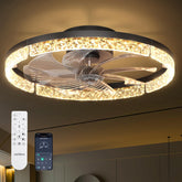 addlon fandelier front view showing sleek low-profile design and even lighting