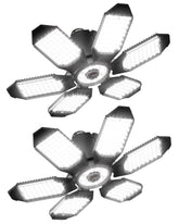Adiding front view ceiling mounted light showing full brightness benefit