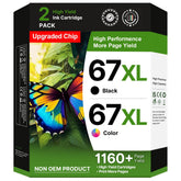 Adoccur 67XL front packaging showing combo pack benefit and compatibility