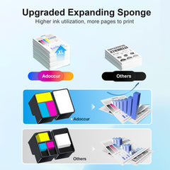 Adoccur cartridges installed in Canon PIXMA carriage for easy plug-and-play use