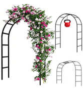 Adorox front view archway showing elegant black frame and entrance focal point