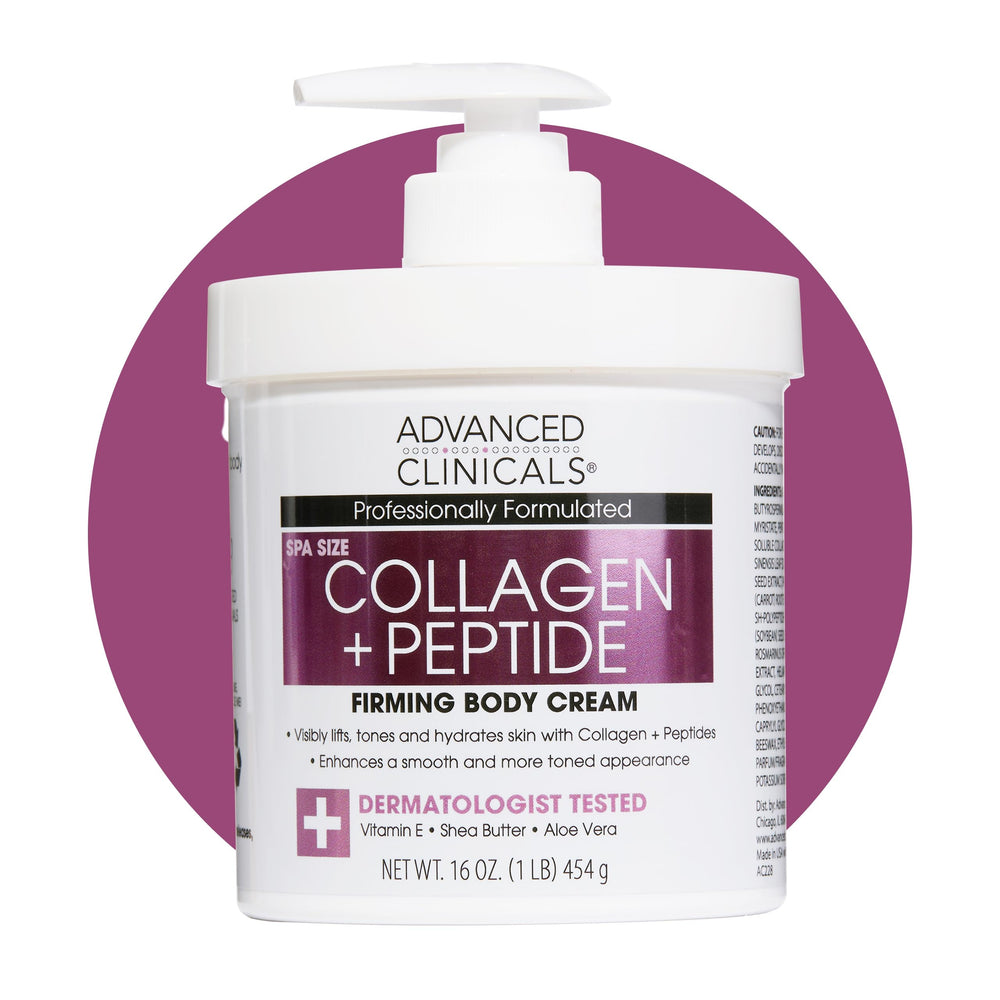Advanced Clinicals jar front view showing product and clean branding for clear identification