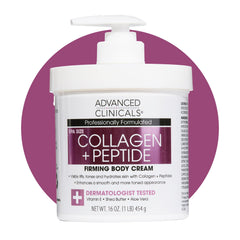 Advanced Clinicals jar front view showing product and clean branding for clear identification