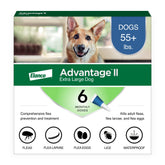 Advantage product front packaging showing brand and clear treatment benefit