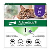 Advantage large cat front package showing branding and monthly supply benefit