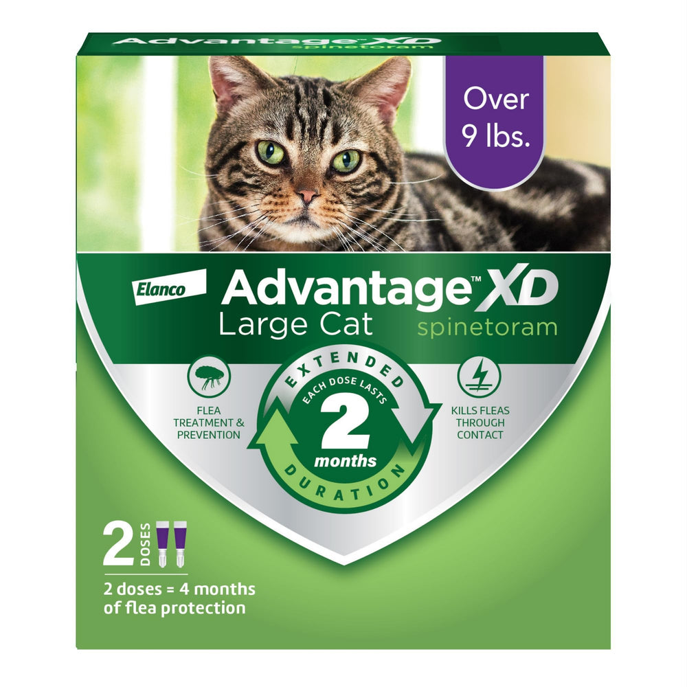 Advantage showing front packaging with clear product benefits