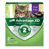 Advantage showing front packaging with clear product benefits