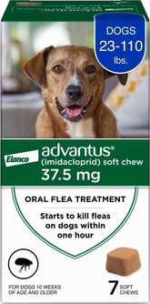 Advantus front packaging showing soft chews and quick relief benefit
