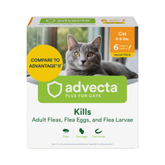 Advecta packaging front view showing product and easy identification benefit