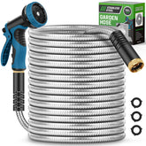 Advinski front view of 100FT coiled hose showing durable design and easy storage