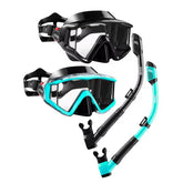 Aegend front view of full-face mask showing wide field of vision benefit