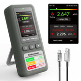 AEGTEST HOUND-1011S front display showing current radon reading and benefit quick awareness