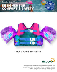 AEOCOO arm floatie close-up showing padded buoyancy for comfortable arm movement