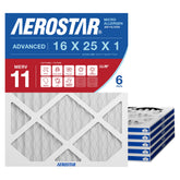 Aerostar front packaging 6 pack showing product and benefits