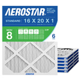 Aerostar front packaging showing filter face and brand benefits