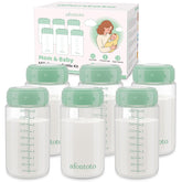 afontoto front view of six 10 oz bottles showing cohesive pack and labeling, convenient storage