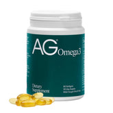 AG1 front packaging showing bottle and 90 capsules, brand clarity and convenience