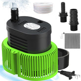AgiiMan pump front view showing compact design and fast drainage benefit