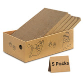 AGYM front packaging showing five cardboard scratch pads and box for neat storage and quick use
