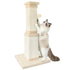 AGYM front view of 32-inch sisal post showing sturdy design and furniture protection